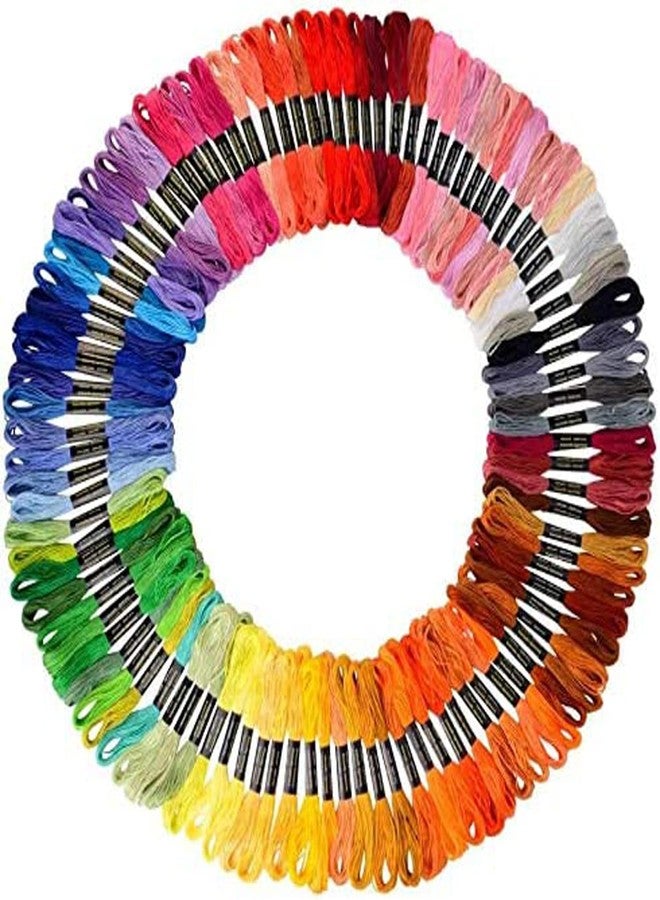 Jasol Embroidery Thread Cotton 100pices Embroidery doli Thread Set (Multicolor, Pack of 100 1.2g skeines Premium Shades - Image 1